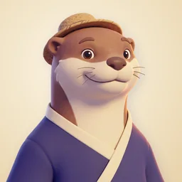 Portrait of Kawa the Otter